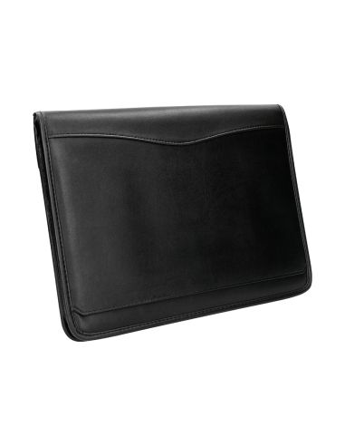 Carpeta Portafolios Q-Connect Cremallera Con Bolsa Para Movil Y Tarjetero Color Negro 260X355 Mm