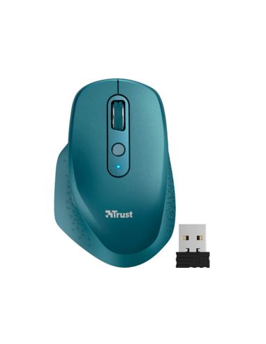 Raton Trust Ozaa Optico Inalambrico 2400Dpi 6 Botones Usb 2.0 Azul