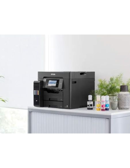 Equipo Multifuncion Epson Ecotank Et-5850 Tinta 32 Ppm 4800X2400 Dpi Impresora Copiadora Escaner Fax Wifi