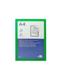 Marco Porta Anuncios Liderpapel Magnetico Din A4 Dorso Adhesivo Removible Color Verde 2