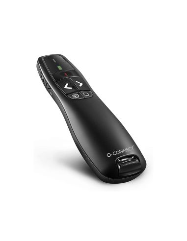 Puntero Laser Q-Connect Para Presentaciones 5 Botones Alcance 20 Mt Receptor Usb