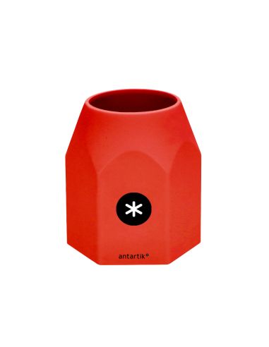Cubilete Portalapices Antartik Azul Mostaza Negro Y Rojo Opaco Silicona Hexagonal 95X85X75 Mm