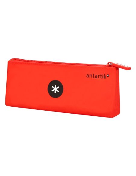 Estuche Portatodo Antartik Silicona Triangular Colores Surtidos Intensos Azul Mostaza Negro Y Rojo|Libreriasalesiana