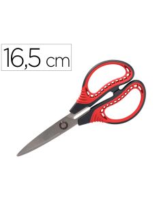 Tijera Liderpapel Titanio Hoja Curva 16,5 Cm Falicilidad Corte Y Durabilidad Incluye Funda