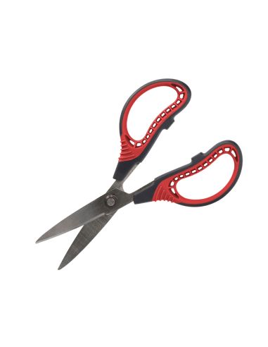 Tijera Liderpapel Titanio Hoja Curva 16,5 Cm Falicilidad Corte Y Durabilidad Incluye Funda