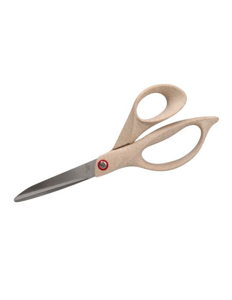 Tijera Oficina Liderpapel Acero Inoxidable Mango Eco Material 8" 21,5 Cm En Blister