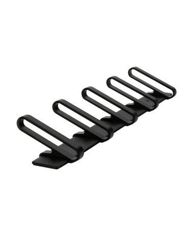 Perchero Liderpapel Pared Metalico 5 Colgadores Color Negro 430X88X55 Mm