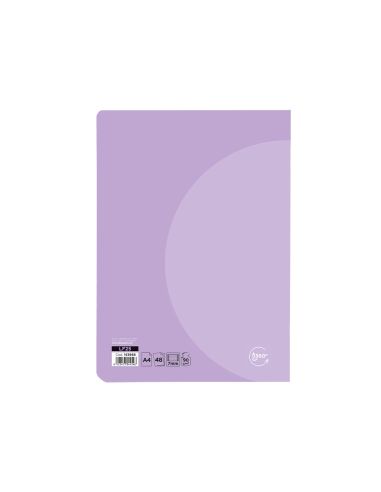 Libreta Liderpapel 360 Tapa De Plastico A4 48 Hojas 90Gr Horizontal Con Doble Margen Colores Pastel