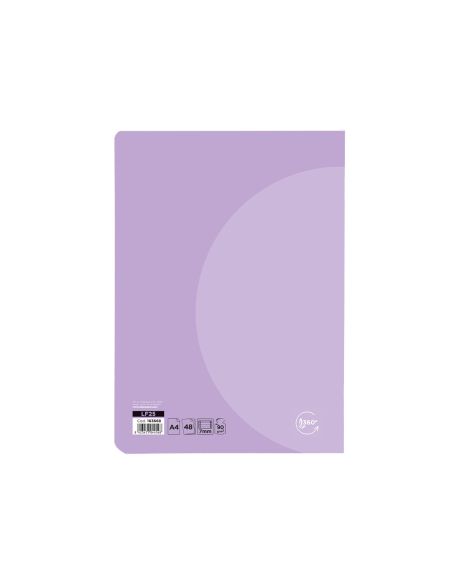 Libreta Liderpapel 360 Tapa De Plastico A4 48 Hojas 90Gr Horizontal Con Doble Margen Colores Pastel