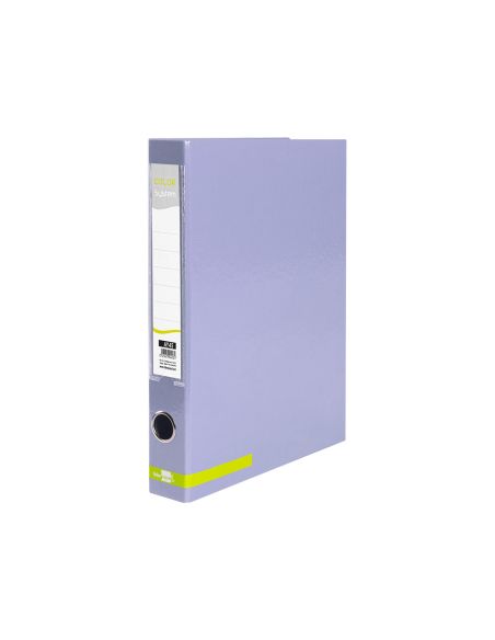 Carpeta De 2 Anillas 25 Mm Mixtas Liderpapel A4 Forrado Color System Con Ollao Y Tarjetero Lavanda