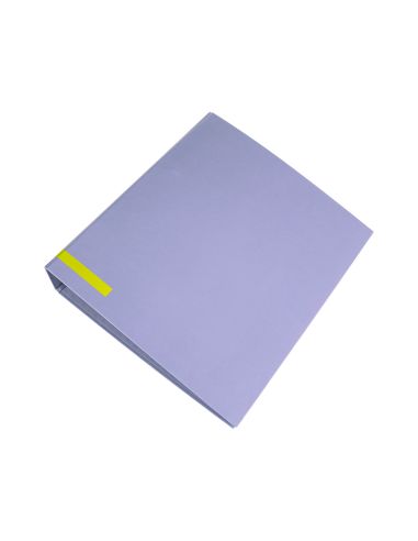 Archivador De Palanca Liderpapel A4 Color System Forrado Sin Rado Lomo 80 Mm Lavanda Compresor Metalico