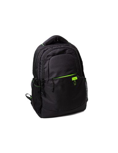 Mochila Para Portatil Q-Connect 15,6" Negra Con Asa 2 Bolsillos Exteriores 320X430X140 Mm