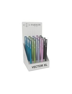 Pluma Parker Vector Xl Plumin F Expositor De 20 Unidades Colores Surtidos 2