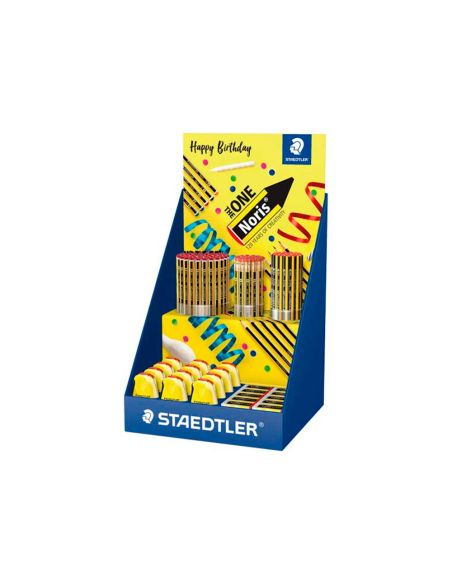Expositor Sobremesa Staedtler Noris 120 Diseño Feliz Aniversario 152 Unidades Surtidas 383X382X250 Mm