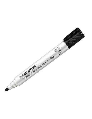 Rotulador Staedtler Lumocolor 351 Para Pizarra Blanca Punta Redonda 2 Mm Recargable Color Negro