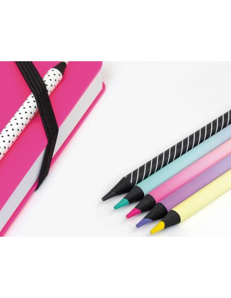 Lapices De Colores Milan Sunset Mina Gruesa 3,5 Mm Caja De 6 Unidades Colores Surtidos