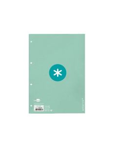 Recambio Antartik A4 80 Hojas 90Gr Cuadro 5 Mm 4 Taladros 1 Banda Marco Color Menta 2