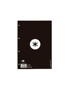 Recambio Antartik A4 80 Hojas 90Gr Cuadro 5 Mm 4 Taladros 1 Banda Marco Color Negro 2