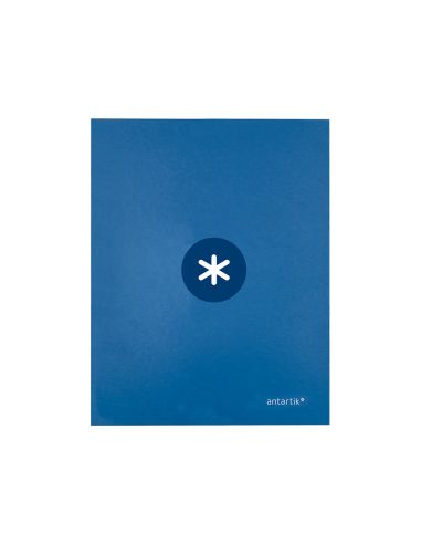 Carpeta 4 Anillas 40 Mm Mixtas Antartik A4 Forrada Color Azul Marino