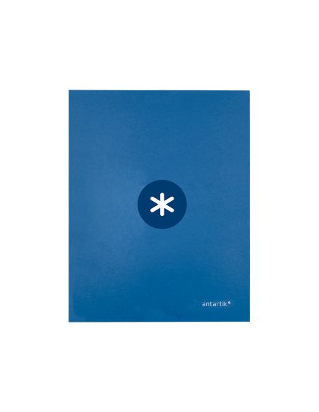 Carpeta 4 Anillas 40 Mm Mixtas Antartik A4 Forrada Color Azul Marino
