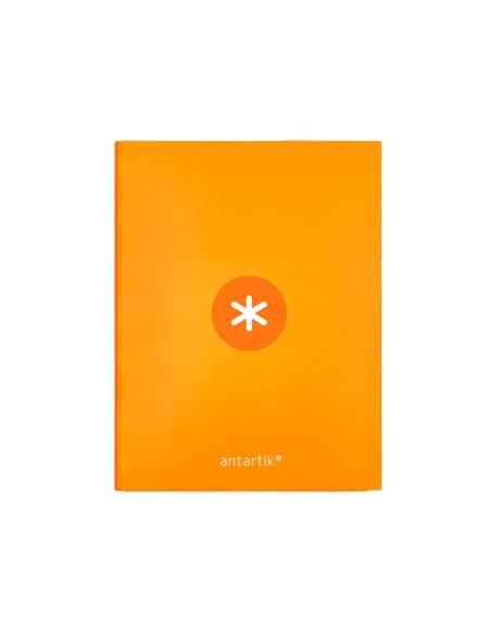 Carpeta Antartik A4 Forrada 4 Anillas 25 Mm Redondas Color Mostaza