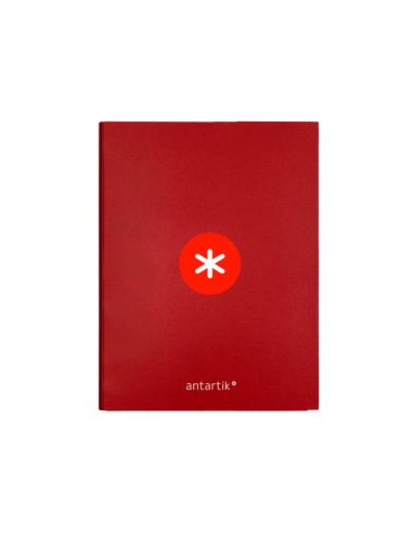 Carpeta Antartik A4 Forrada 4 Anillas 25 Mm Redondas Color Frambuesa
