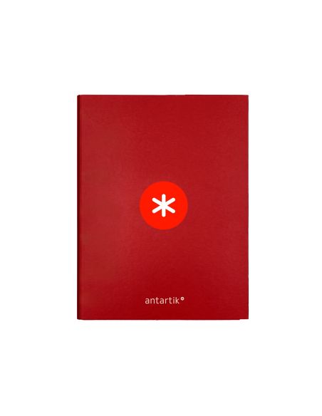 Carpeta Antartik A4 Forrada 4 Anillas 25 Mm Redondas Color Frambuesa