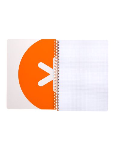 Cuaderno Espiral A4 Antartik Tapa Dura 80H 90Gr Cuadro 4Mm Con Margen Color Mostaza