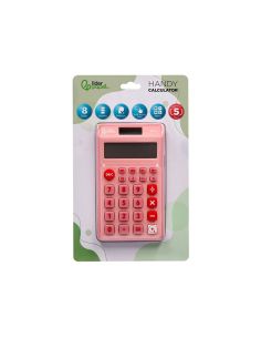 Calculadora Liderpapel Bolsillo Xf12 8 Digitos Solar Y Pilas Color Rosa 115X65X8 Mm 2