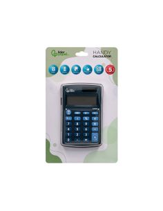 Calculadora Liderpapel Bolsillo Xf06 8 Digitos Solar Y Pilas Color Azul 98X62X8 Mm 2
