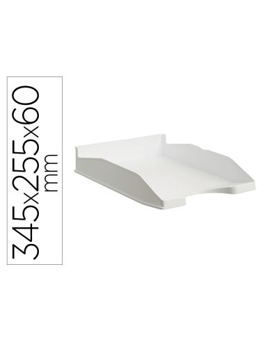 Bandeja Sobremesa Archivo 2000 Antimicrobiana Plastico Apilable 3 Posiciones Din A4 Y Folio Blanco 345X255X60 Mm