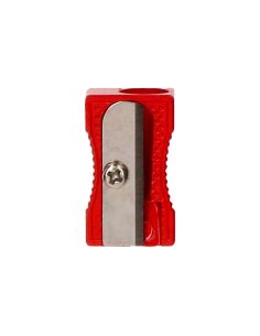 Sacapuntas Liderpapel Metalico Cuña 1 Uso Color Rojo
