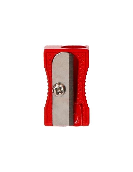 Sacapuntas Liderpapel Metalico Cuña 1 Uso Color Rojo