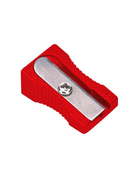 Sacapuntas Liderpapel Metalico Cuña 1 Uso Color Rojo
