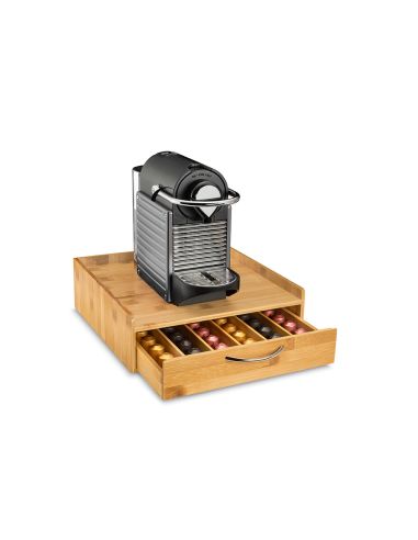 Soporte Para Capsulas De Cafe Cep Silva Bambu 1 Cajon 305X326X98 Mm