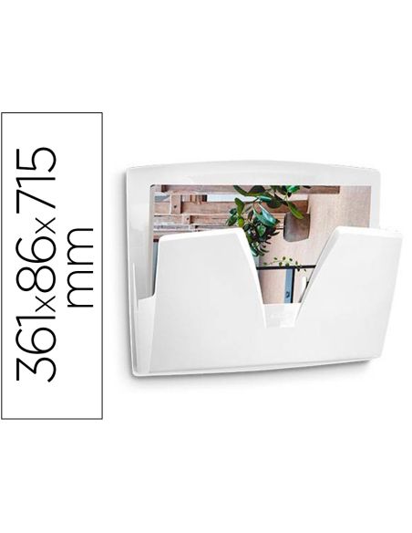 Expositor Mural Cep Protect Antibacteriano Plastico Color Blanco 361X86X270 Mm