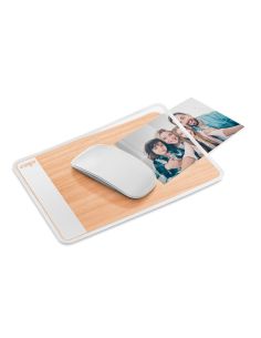 Alfombrilla De Raton Cep Silva Bambu Con Solapa Transparente 210X150X2 Mm