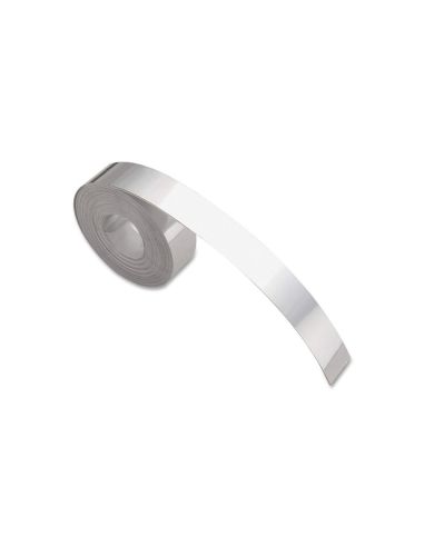 Cinta Dymo Aluminio Con Adhesivo 12Mm X 3,65Mt Para Rotuladora Industrial M1011 Caja De 100 Unidades