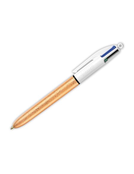 Boligrafo Bic Cuatro Colores Set Regalo 50 Aniversario 2 Unidades Shine Color Oro Mate + 1 Unidad Shine Color Plata