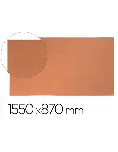 Tablero De Anuncios Nobo Impression Pro Corcho Formato Panoramico 70" 1550X870 Mm