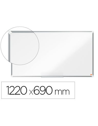 Pizarra Blanca Nobo Premium Plus Acero Lacado Formato Panoramico 55" Magnetica 1220X690 Mm