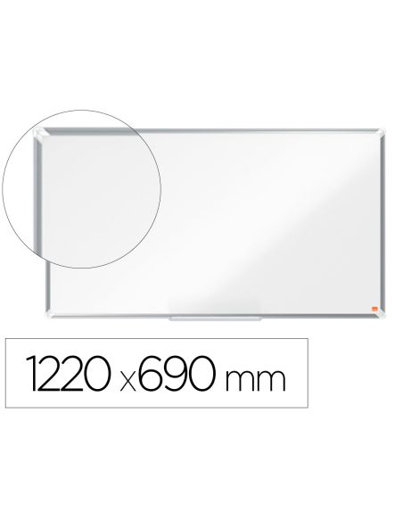 Pizarra Blanca Nobo Premium Plus Acero Lacado Formato Panoramico 55" Magnetica 1220X690 Mm