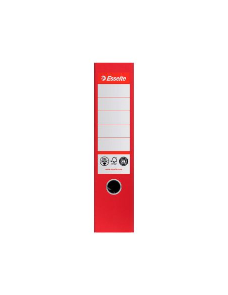 Archivador De Palanca Esselte N 1 Co2 Neutral Din A4 Carton Forrado Lomo 75 Mm Rojo Vivida