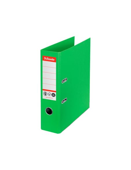 Archivador De Palanca Esselte N 1 Co2 Neutral Din A4 Carton Forrado Lomo 75 Mm Verde Vivida