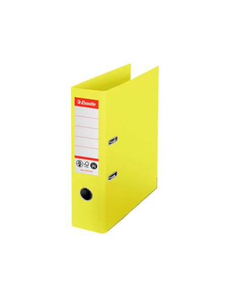 Archivador De Palanca Esselte N 1 Co2 Neutral Din A4 Carton Forrado Lomo 75 Mm Amarillo Vivida