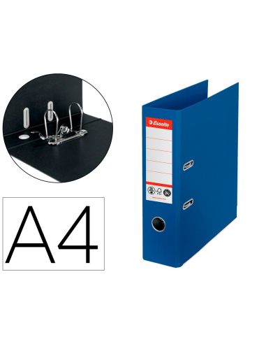 Archivador De Palanca Esselte N 1 Co2 Neutral Din A4 Carton Forrado Lomo 75 Mm Azul Vivida|Libreriasalesiana