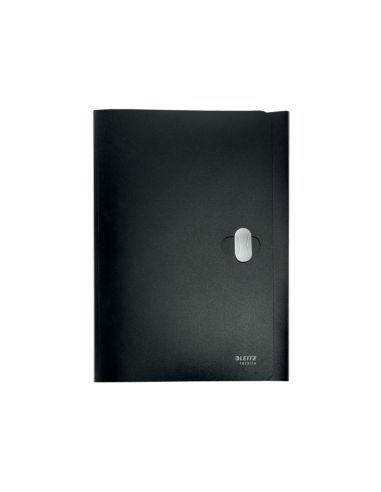 Carpeta Leitz Recycle Gomas Tres Solapas Din A4 Polipropileno Negro
