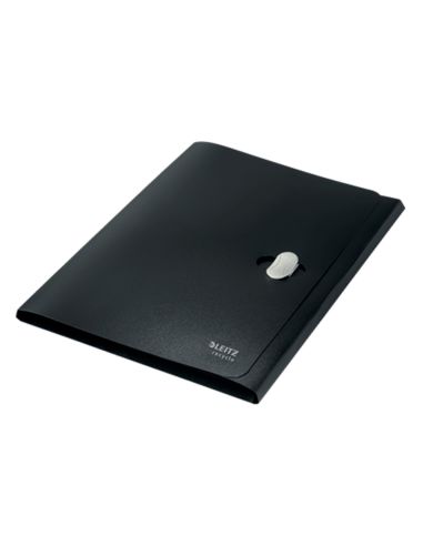 Carpeta Leitz Recycle Gomas Tres Solapas Din A4 Polipropileno Negro