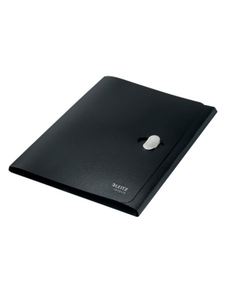 Carpeta Leitz Recycle Gomas Tres Solapas Din A4 Polipropileno Negro