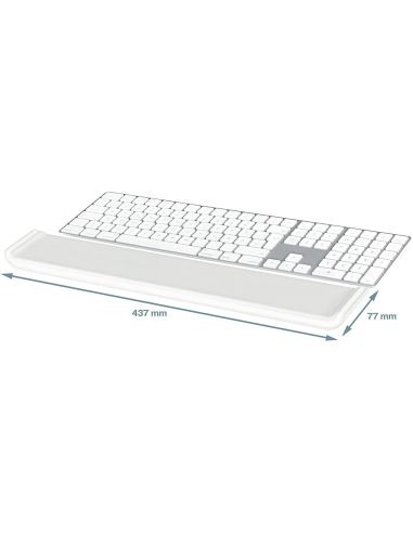 Reposamuñecas Leitz Ergo Cosy Para Teclado Ajustable Color Gris